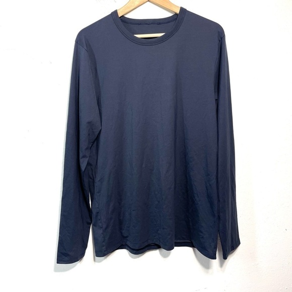 Lululemon Mens Basic Navy Blue long sleeve P631 - Picture 5 of 7